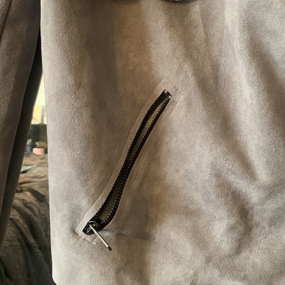 NWOT Kut from Kloth gray motto jacket. Size small. Suede feel. Sale🤩🤩🥳🥳 - Picture 5 of 9